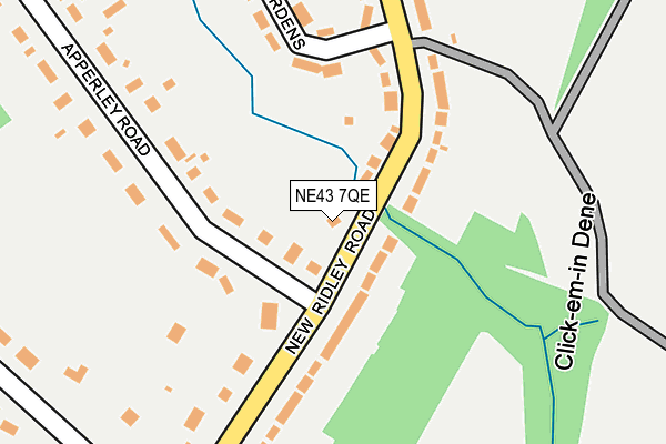 NE43 7QE map - OS OpenMap – Local (Ordnance Survey)