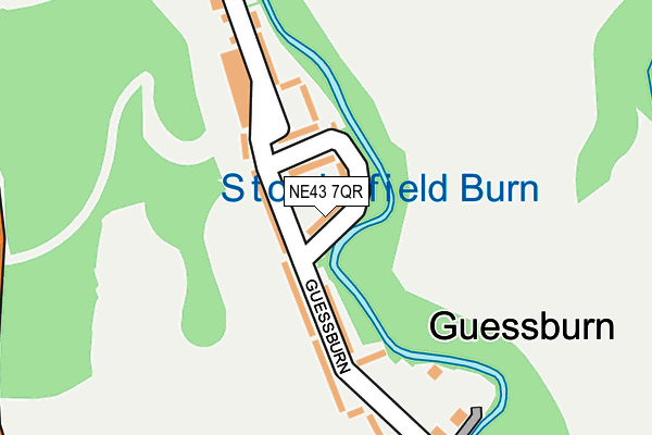 NE43 7QR map - OS OpenMap – Local (Ordnance Survey)