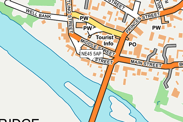 Map of ROSU CORBRIDGE LTD at local scale