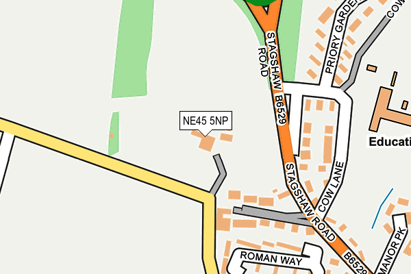 NE45 5NP map - OS OpenMap – Local (Ordnance Survey)