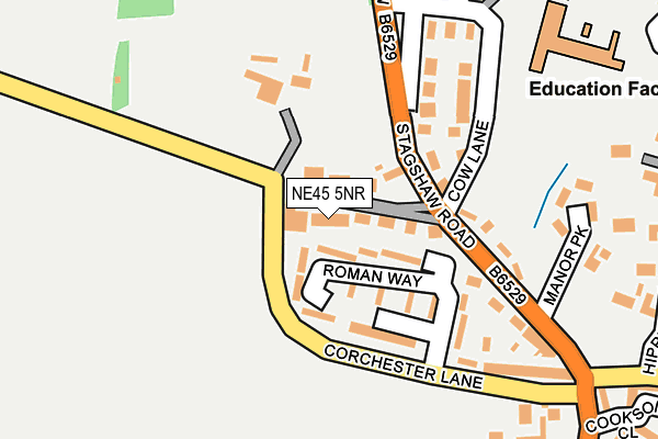 NE45 5NR map - OS OpenMap – Local (Ordnance Survey)