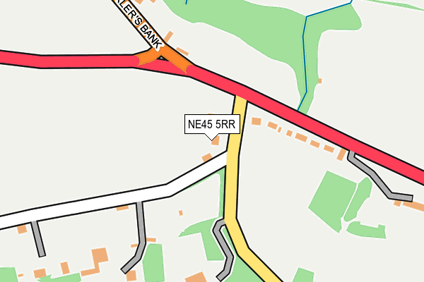 NE45 5RR map - OS OpenMap – Local (Ordnance Survey)