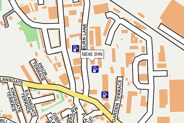 Map of WYLAM GARAGE LIMITED at local scale