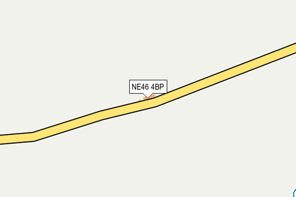 NE46 4BP map - OS OpenMap – Local (Ordnance Survey)