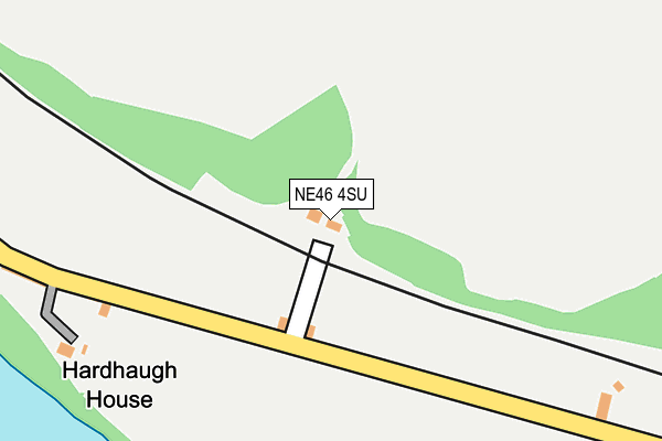 NE46 4SU map - OS OpenMap – Local (Ordnance Survey)
