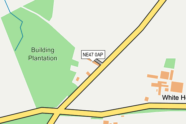 NE47 0AP map - OS OpenMap – Local (Ordnance Survey)
