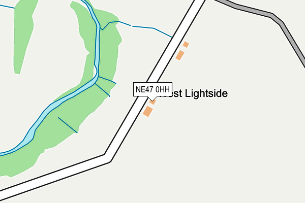 NE47 0HH map - OS OpenMap – Local (Ordnance Survey)