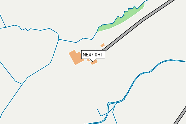 NE47 0HT map - OS OpenMap – Local (Ordnance Survey)