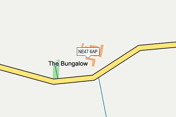 NE47 6AP map - OS OpenMap – Local (Ordnance Survey)