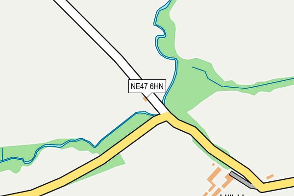 NE47 6HN map - OS OpenMap – Local (Ordnance Survey)