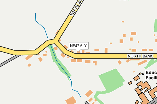 NE47 6LY map - OS OpenMap – Local (Ordnance Survey)