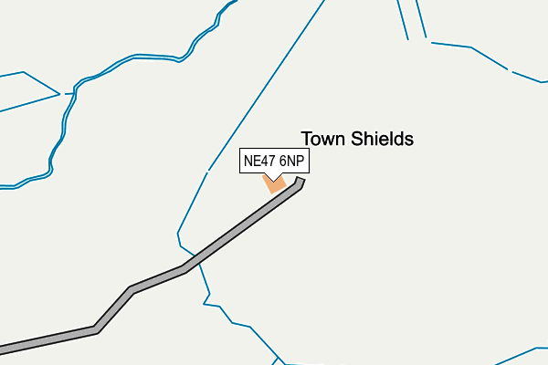 NE47 6NP map - OS OpenMap – Local (Ordnance Survey)