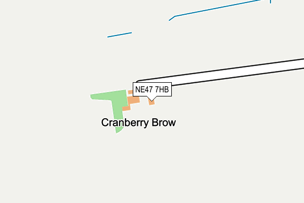 NE47 7HB map - OS OpenMap – Local (Ordnance Survey)