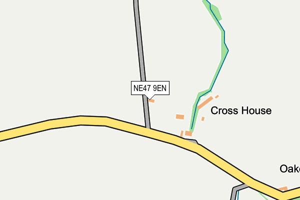 NE47 9EN map - OS OpenMap – Local (Ordnance Survey)