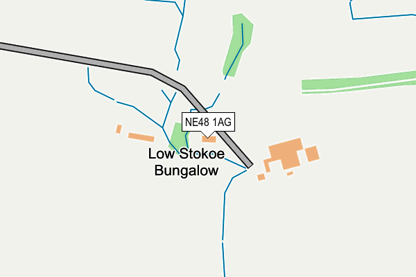 NE48 1AG map - OS OpenMap – Local (Ordnance Survey)