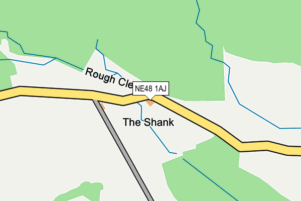 NE48 1AJ map - OS OpenMap – Local (Ordnance Survey)