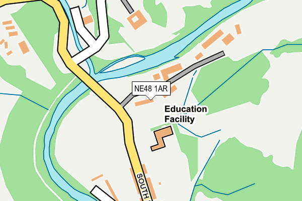 NE48 1AR map - OS OpenMap – Local (Ordnance Survey)