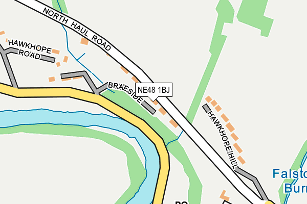 NE48 1BJ map - OS OpenMap – Local (Ordnance Survey)