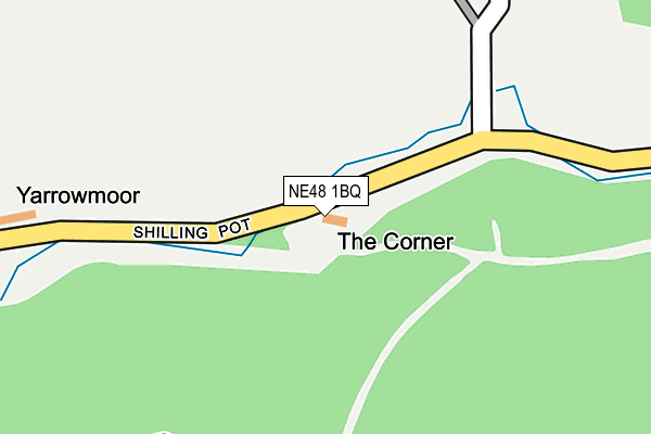 NE48 1BQ map - OS OpenMap – Local (Ordnance Survey)