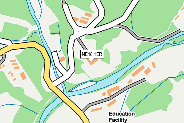 NE48 1ER map - OS OpenMap – Local (Ordnance Survey)