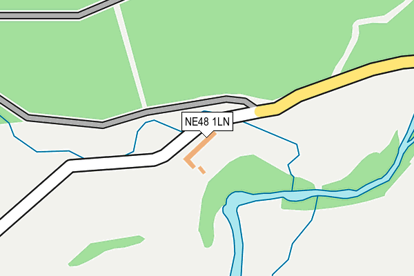 NE48 1LN map - OS OpenMap – Local (Ordnance Survey)