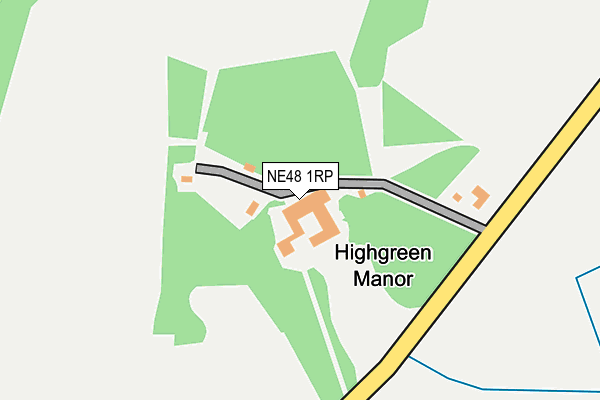 NE48 1RP map - OS OpenMap – Local (Ordnance Survey)