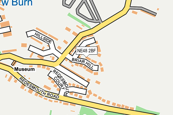 NE48 2BF map - OS OpenMap – Local (Ordnance Survey)