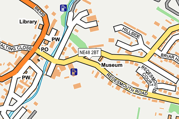 NE48 2BT map - OS OpenMap – Local (Ordnance Survey)