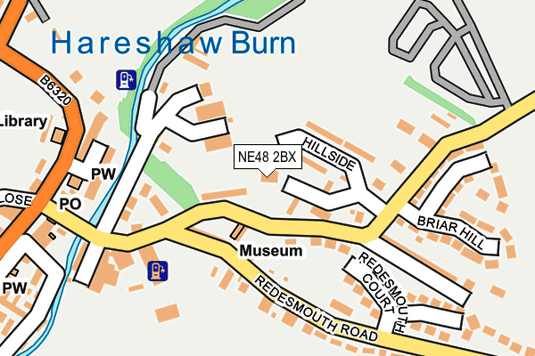 NE48 2BX map - OS OpenMap – Local (Ordnance Survey)