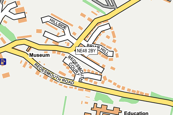 NE48 2BY map - OS OpenMap – Local (Ordnance Survey)