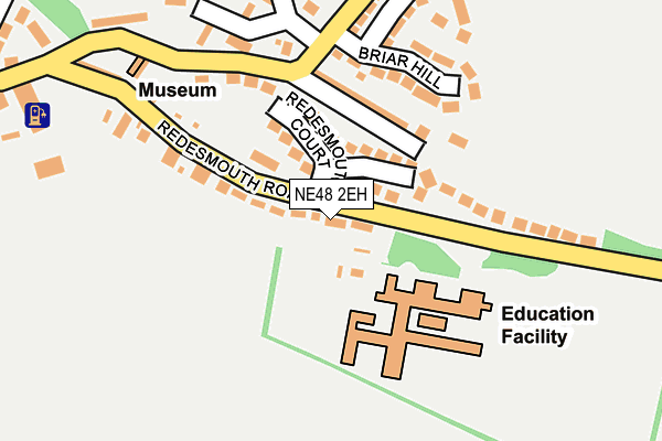 NE48 2EH map - OS OpenMap – Local (Ordnance Survey)