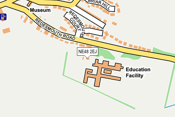 NE48 2EJ map - OS OpenMap – Local (Ordnance Survey)