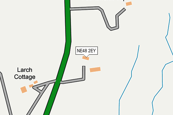NE48 2EY map - OS OpenMap – Local (Ordnance Survey)