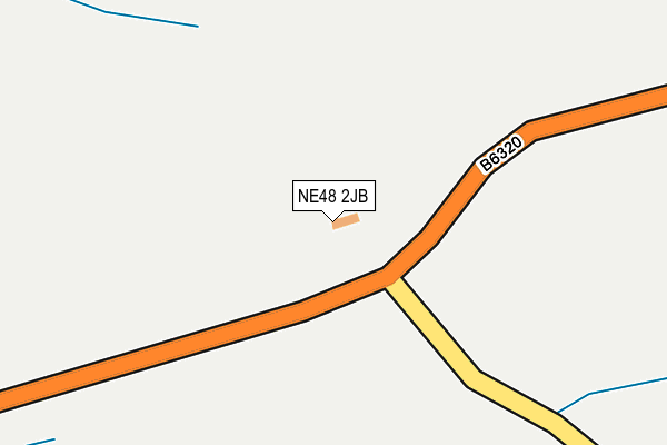 NE48 2JB map - OS OpenMap – Local (Ordnance Survey)