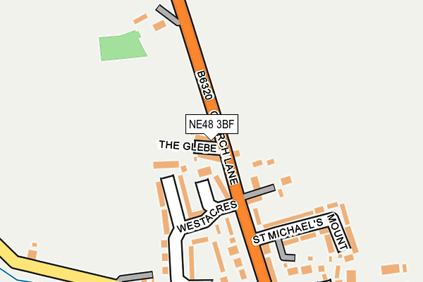 NE48 3BF map - OS OpenMap – Local (Ordnance Survey)