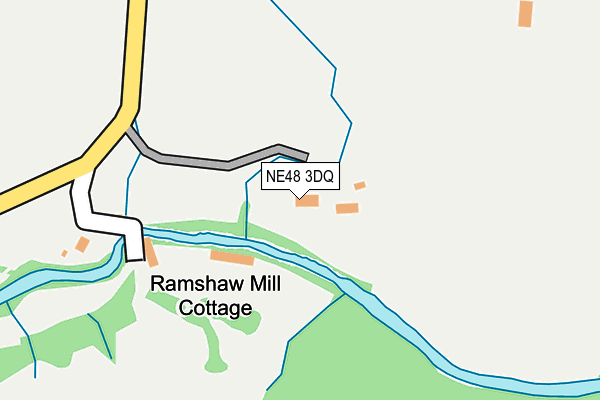 NE48 3DQ map - OS OpenMap – Local (Ordnance Survey)