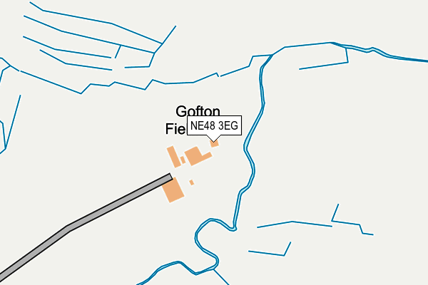 NE48 3EG map - OS OpenMap – Local (Ordnance Survey)