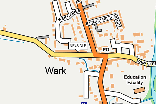 NE48 3LE map - OS OpenMap – Local (Ordnance Survey)