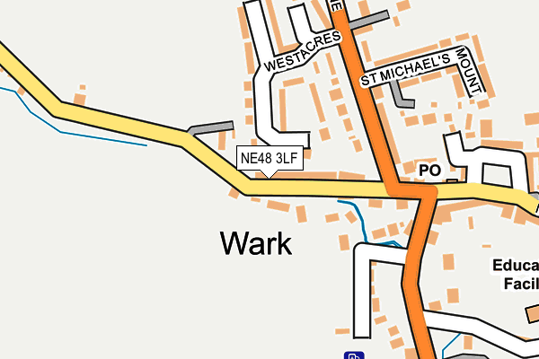 NE48 3LF map - OS OpenMap – Local (Ordnance Survey)