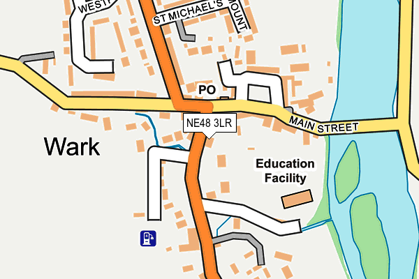 NE48 3LR map - OS OpenMap – Local (Ordnance Survey)