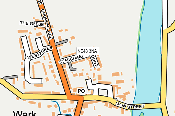 NE48 3NA map - OS OpenMap – Local (Ordnance Survey)