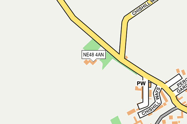 NE48 4AN map - OS OpenMap – Local (Ordnance Survey)
