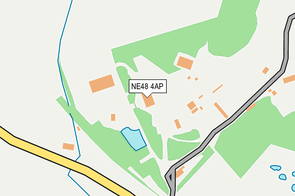 NE48 4AP map - OS OpenMap – Local (Ordnance Survey)