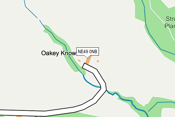 NE49 0NB map - OS OpenMap – Local (Ordnance Survey)