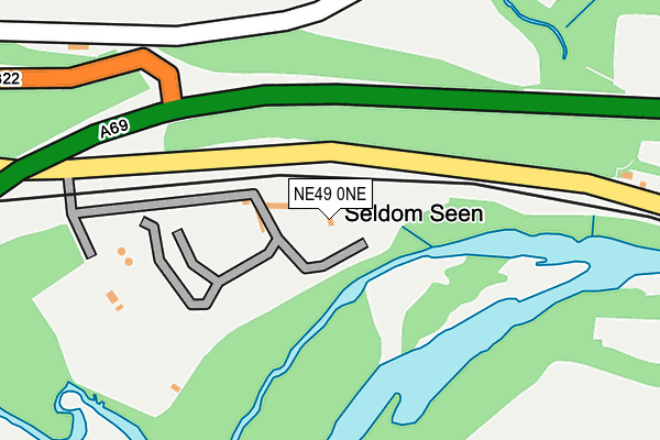 NE49 0NE map - OS OpenMap – Local (Ordnance Survey)