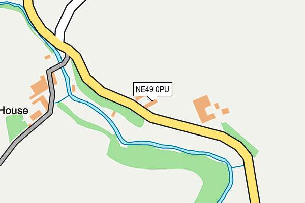 NE49 0PU map - OS OpenMap – Local (Ordnance Survey)