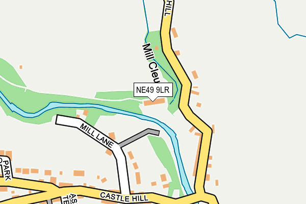 NE49 9LR map - OS OpenMap – Local (Ordnance Survey)