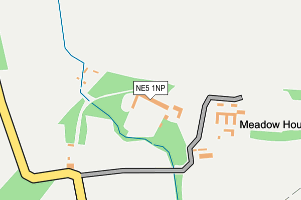 NE5 1NP map - OS OpenMap – Local (Ordnance Survey)
