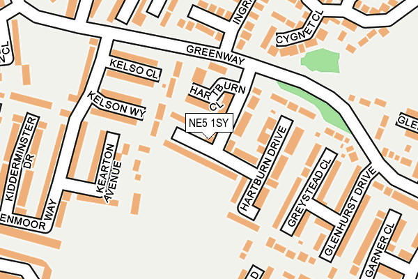 NE5 1SY map - OS OpenMap – Local (Ordnance Survey)