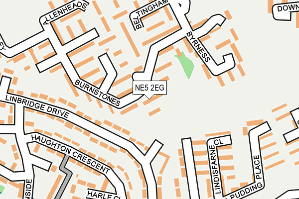 NE5 2EG map - OS OpenMap – Local (Ordnance Survey)